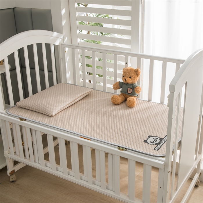 91家纺网 家纺一手货源 找家纺 宅部落 2023新款凉感豆豆儿童凉席 酷熊-咖色