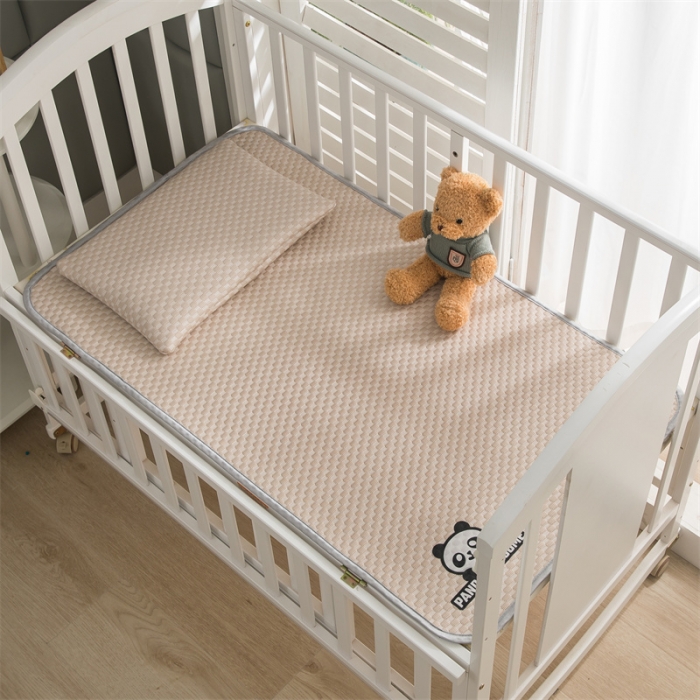 91家纺网 家纺一手货源 找家纺 宅部落 2023新款凉感豆豆儿童凉席 酷熊-咖色