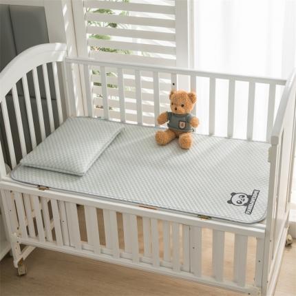 宅部落 2023新款凉感豆豆儿童凉席 酷熊-水绿