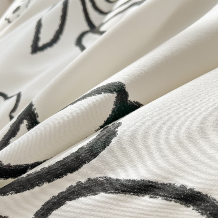 91家纺网 家纺一手货源 找家纺 花伞家居 2024直播网销斜纹加厚磨毛印花植物羊绒四件套黑色郁金香