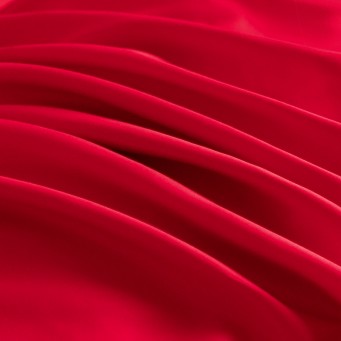 91家纺网 家纺一手货源 找家纺 秀色 50支贡缎新疆长绒棉全棉纯棉酒店轻奢纯色被套床上四件套 海棠红