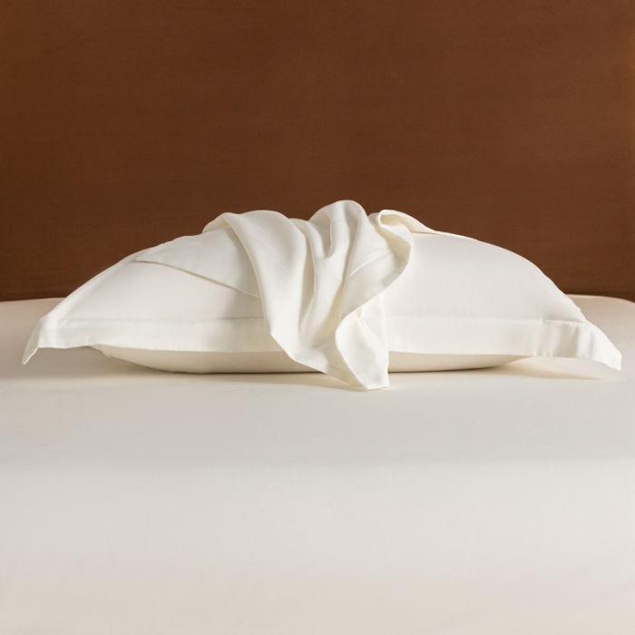 91家纺网 家纺一手货源 找家纺 秀色 50支贡缎新疆长绒棉全棉纯棉酒店轻奢纯色被套床上四件套 皓月白