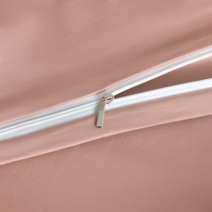 91家纺网 家纺一手货源 找家纺 秀色 50支贡缎新疆长绒棉全棉纯棉酒店轻奢纯色被套床上四件套 琳蕴储