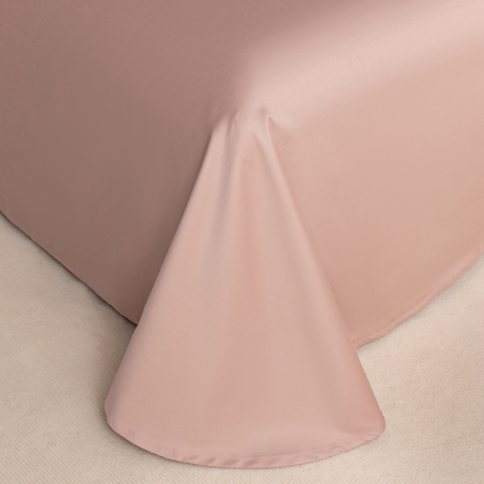 91家纺网 家纺一手货源 找家纺 秀色 50支贡缎新疆长绒棉全棉纯棉酒店轻奢纯色被套床上四件套 琳蕴储