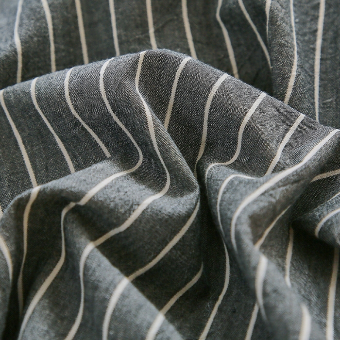 91家纺网 家纺一手货源 找家纺 恋人优选 2023新款A类纯棉水洗棉四件套被套(AB版) 灰细条+深灰(AB版) 001