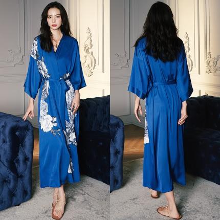 洛兰沙 2023新款中式睡袍+吊带套装系列