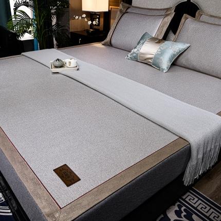 91家纺网 家纺一手货源 找家纺 2023新款经典款-高档冰藤席系列（皮革标）凉席冰丝席竹席乳胶席