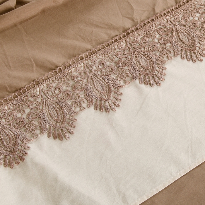 91家纺网 家纺一手货源 找家纺 （总）琉宿家纺 2023新款13372全棉双拼床裙