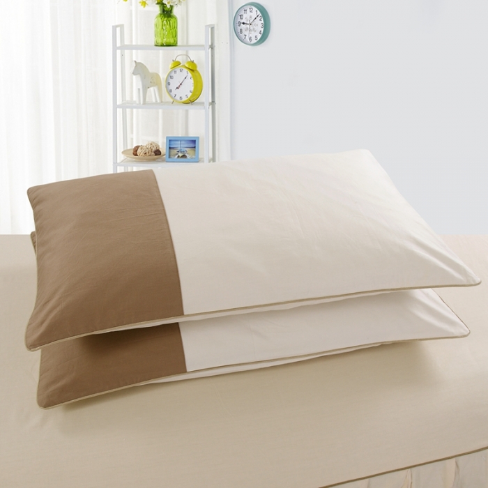 91家纺网 家纺一手货源 找家纺 琉宿家纺 2023新款13372全棉双拼床裙 米黄