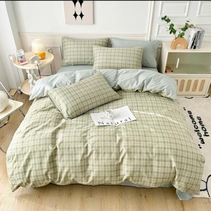 91家纺网 家纺一手货源 找家纺 （总）柠馨 2023新款13376复古系列全棉四件套（硬包）