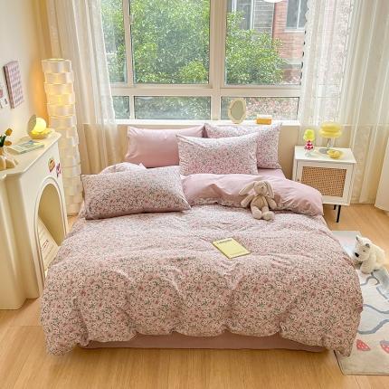 91家纺网 家纺一手货源 找家纺 （总）柠馨 2023新款13376复古系列全棉四件套（硬包）