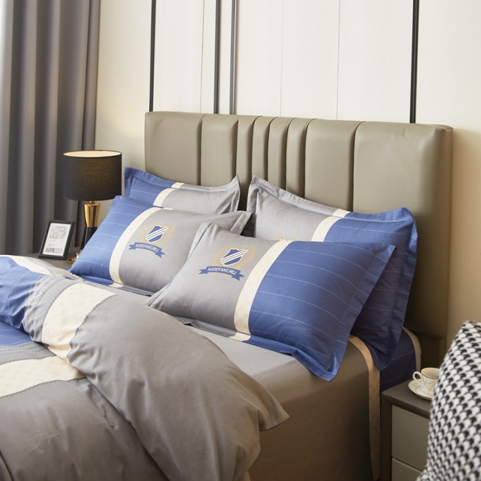 91家纺网 家纺一手货源 找家纺 金纱玉纺家纺 2024新款全棉大版印花13372四件套 伯爵-兰