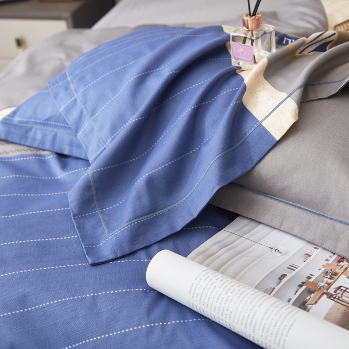 91家纺网 家纺一手货源 找家纺 金纱玉纺家纺 2024新款全棉大版印花13372四件套 伯爵-兰