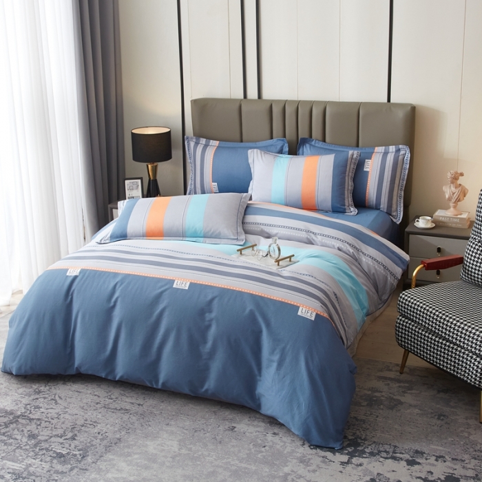 91家纺网 家纺一手货源 找家纺 金纱玉纺家纺 2023新款全棉大版印花13372四件套 莫比尔--兰