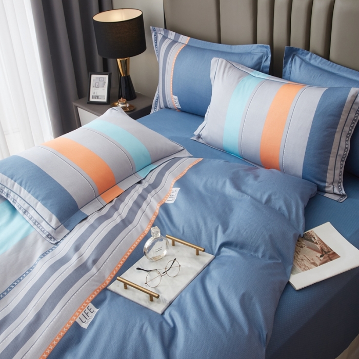 91家纺网 家纺一手货源 找家纺 金纱玉纺家纺 2023新款全棉大版印花13372四件套 莫比尔--兰