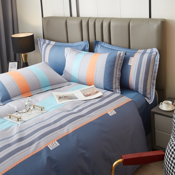 91家纺网 家纺一手货源 找家纺 金纱玉纺家纺 2023新款全棉大版印花13372四件套 莫比尔--兰