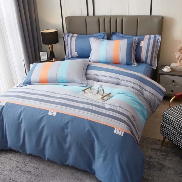 91家纺网 家纺一手货源 找家纺 金纱玉纺家纺 2023新款全棉大版印花13372四件套 莫比尔--兰