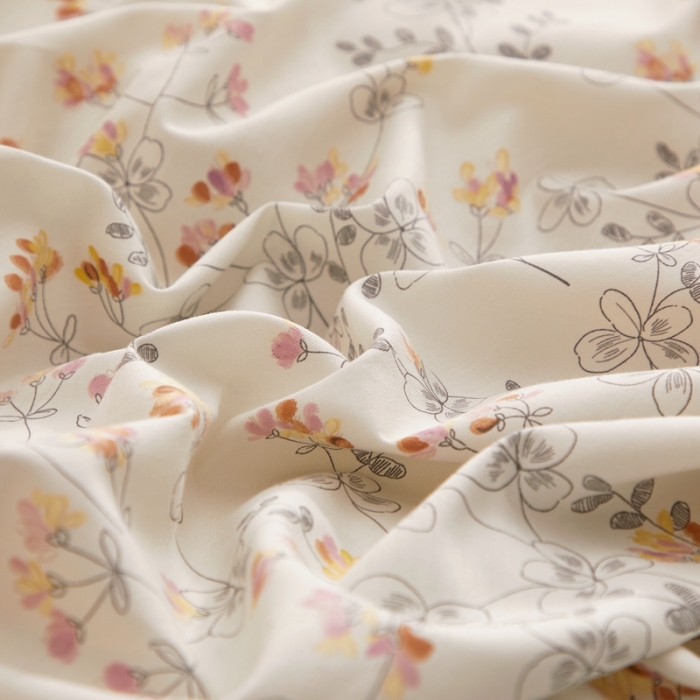 91家纺网 家纺一手货源 找家纺 金纱玉纺家纺 2023新款全棉大版印花13372四件套 雪莉--粉