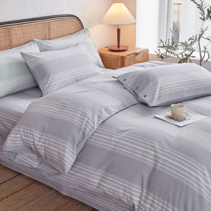 91家纺网 家纺一手货源 找家纺 （总）首爱家纺 2025新款老粗布21支纯棉四件套