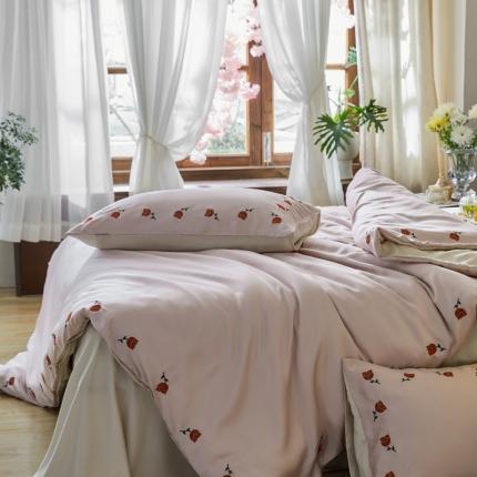 时亿家居 2023新款佳人有约系列60S天丝绣花四件套 佳人有约玉