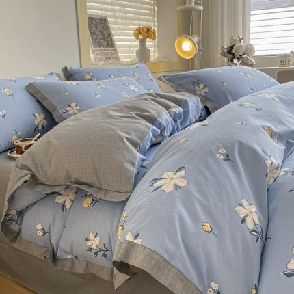 91家纺网 家纺一手货源 找家纺 （总）新印象 2023新款生态磨毛印花四件套