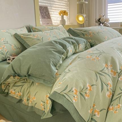 91家纺网 家纺一手货源 找家纺 （总）新印象 2023新款生态磨毛印花四件套