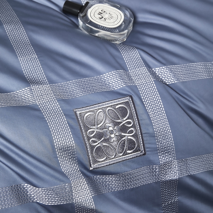 91家纺网 家纺一手货源 找家纺 （总）爱情故事 2025新款居家140支轻奢贡缎长绒棉刺绣四件套