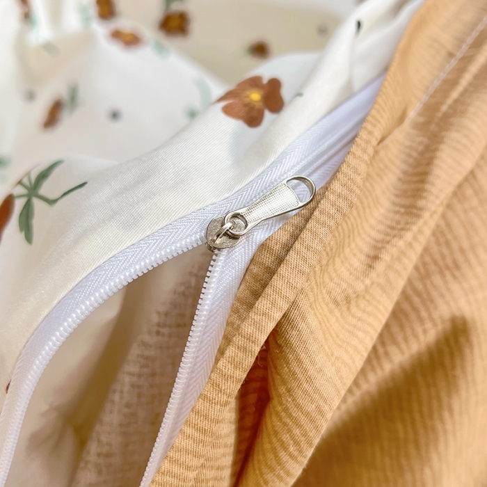 91家纺网 家纺一手货源 找家纺 百寐 2024小清新碎花卡通13372全棉四件套纯棉床单床笠款 初夏