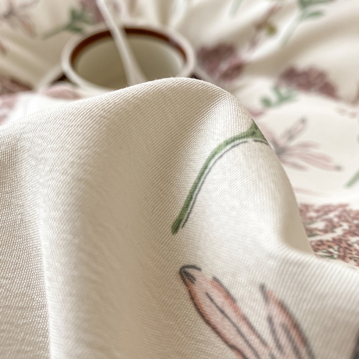 91家纺网 家纺一手货源 找家纺 澳梵  2023新款法式清新四件套-晚风告白 海芋恋人