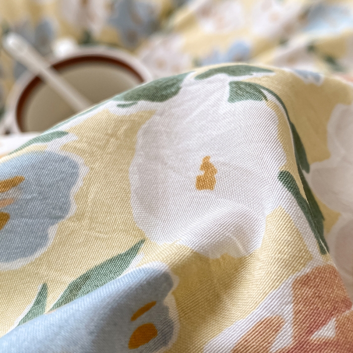 91家纺网 家纺一手货源 找家纺 澳梵  2023新款法式清新四件套-晚风告白 香恋