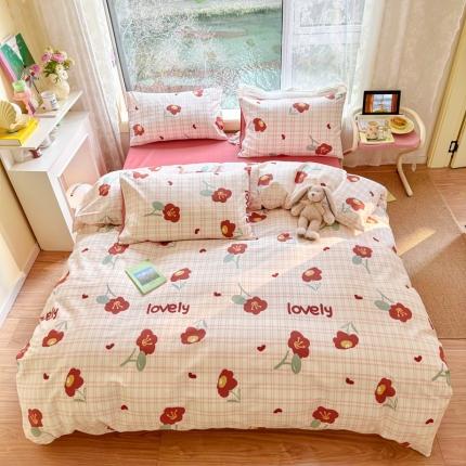 91家纺网 家纺一手货源 找家纺 沐辰 2023新款13372全棉印花四件套-萌趣系列 映像派