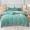 91家纺网 家纺一手货源 找家纺 舒慕 2025新款锦棉千鸟格刺绣单被套单床单四件套梦想系列梦想-湖水绿