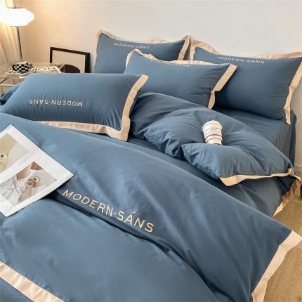 91家纺网 家纺一手货源 找家纺 （总）床绮 2024新款米兰达系列60支全棉刺绣四件套