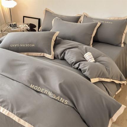 91家纺网 家纺一手货源 找家纺 （总）床绮 2024新款米兰达系列60支全棉刺绣四件套