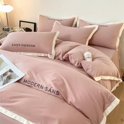 91家纺网 家纺一手货源 找家纺 （总）床绮 2024新款米兰达系列60支全棉刺绣四件套