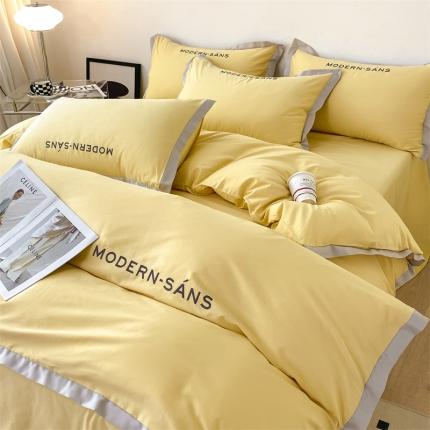 91家纺网 家纺一手货源 找家纺 （总）床绮 2024新款米兰达系列60支全棉刺绣四件套