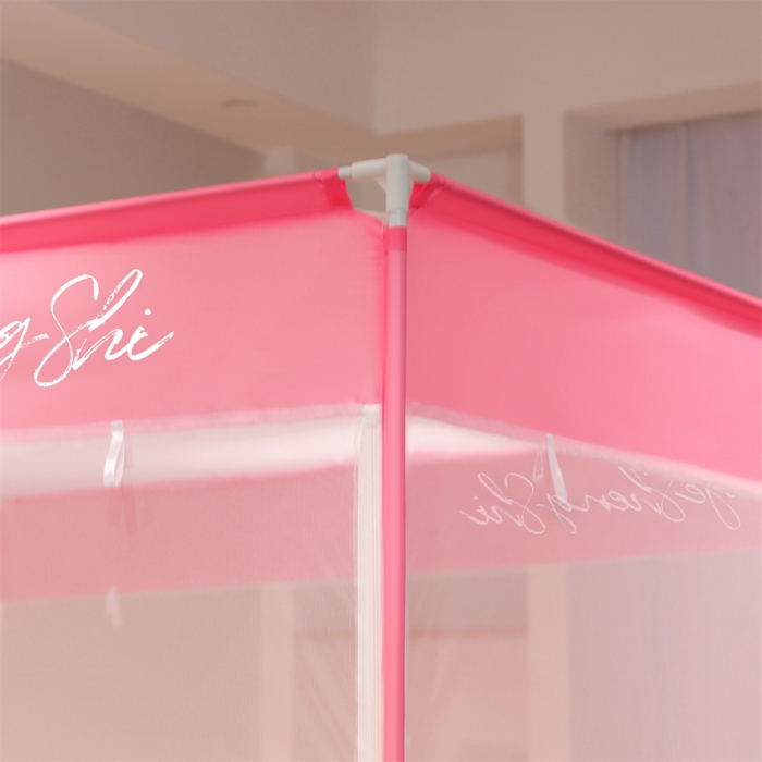 91家纺网 家纺一手货源 找家纺 舞夜盛世 2025新款都市生活系列坐床蚊帐 都市生活-粉