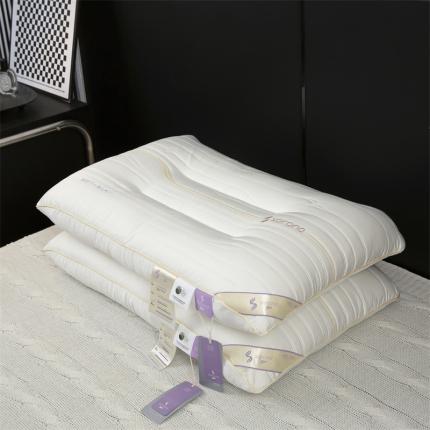（总）云辰枕芯2023新款A类母婴级杜邦纤维单边乳胶枕头护颈枕芯白