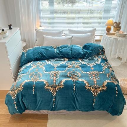 91家纺网 家纺一手货源 找家纺 (总）爱上家居 2023新款牛奶绒保暖单被套