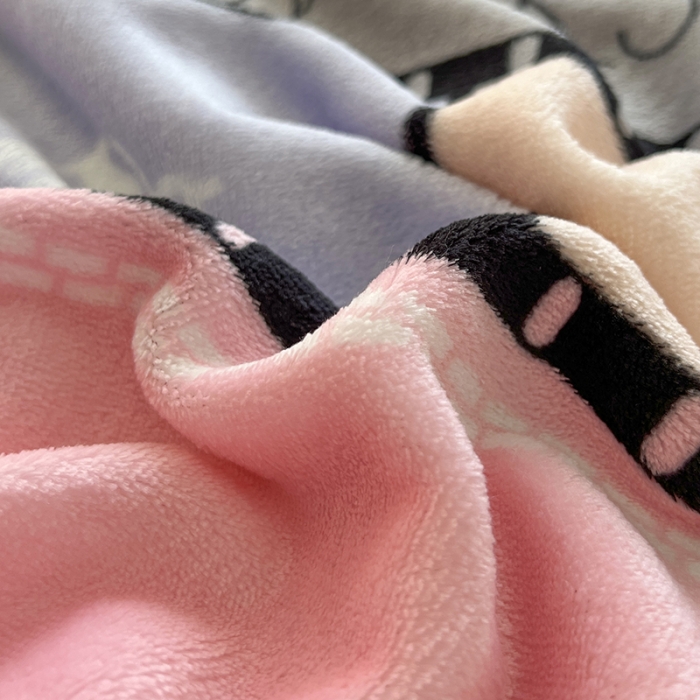 91家纺网 家纺一手货源 找家纺 爱上家居 2023新款牛奶绒保暖单被套 粉红日记