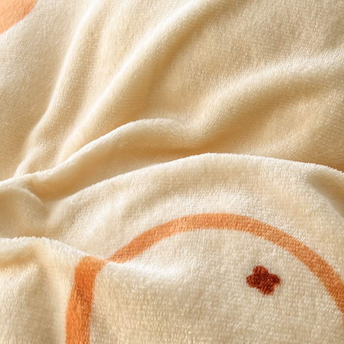 91家纺网 家纺一手货源 找家纺 爱上家居 2023新款牛奶绒保暖单被套 小橘子