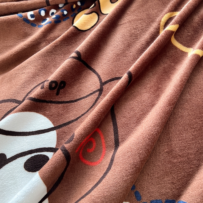 91家纺网 家纺一手货源 找家纺 爱上家居 2023新款牛奶绒保暖单被套 潮熊