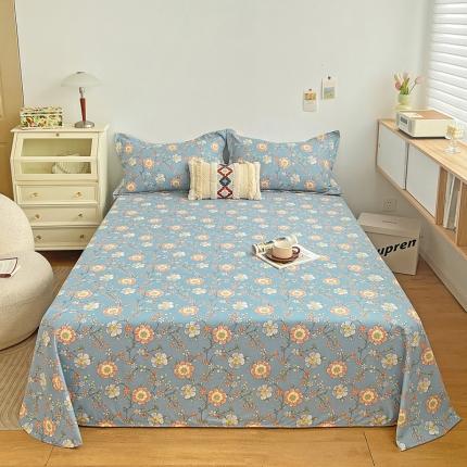 91家纺网 家纺一手货源 找家纺 （总）芷凡 2023新款锦棉磨毛印花单件床单