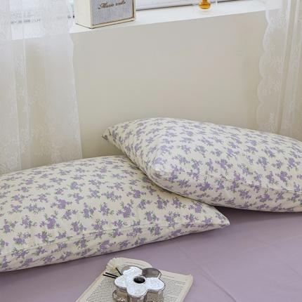 91家纺网 家纺一手货源 找家纺 （总）花西夫人 2023新款全棉13372纯棉印花枕套直播