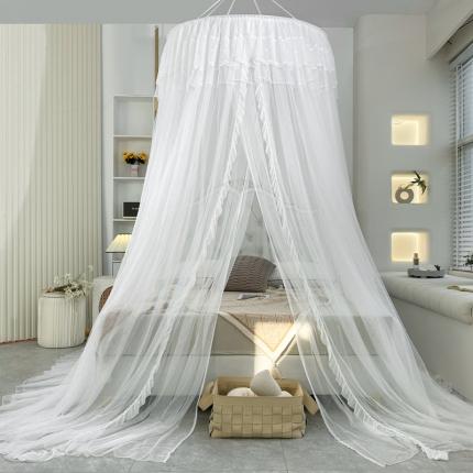 91家纺网 家纺一手货源 找家纺 （总）梦尔佳 2023新款浪漫欧式蕾丝宫廷吊顶蚊帐-国色天香