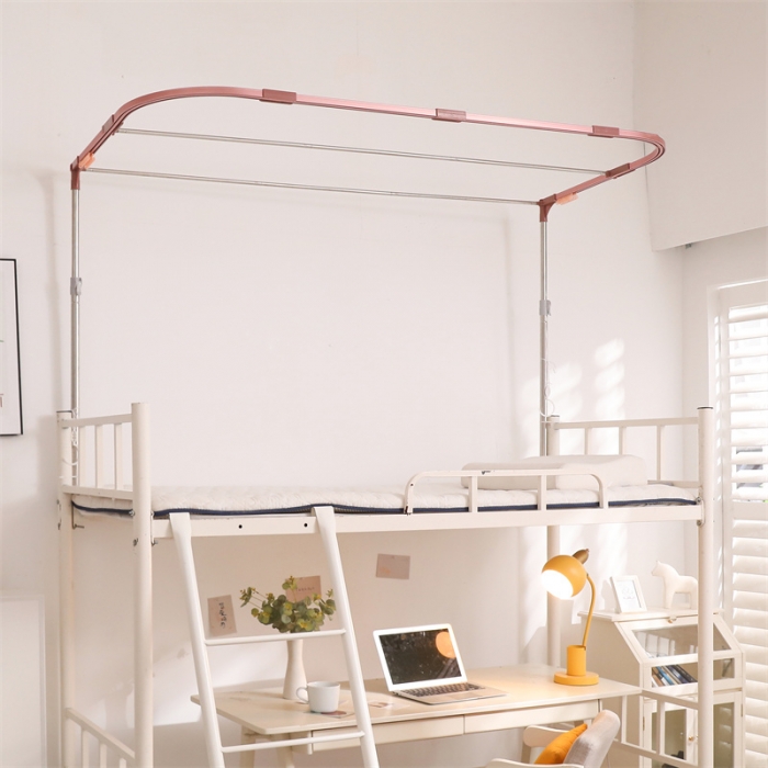 91家纺网 家纺一手货源 找家纺 新太阳2025新款纯色U型轨道学生遮光蚊帐-终版 U型轨道遮光玉色