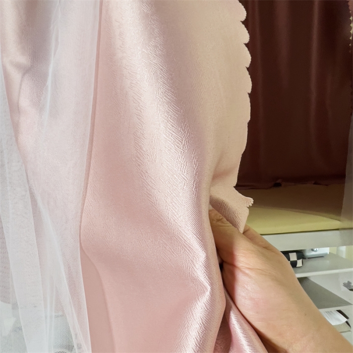 91家纺网 家纺一手货源 找家纺 新太阳2025新款纯色U型轨道学生遮光蚊帐-终版 U型轨道遮光玉色