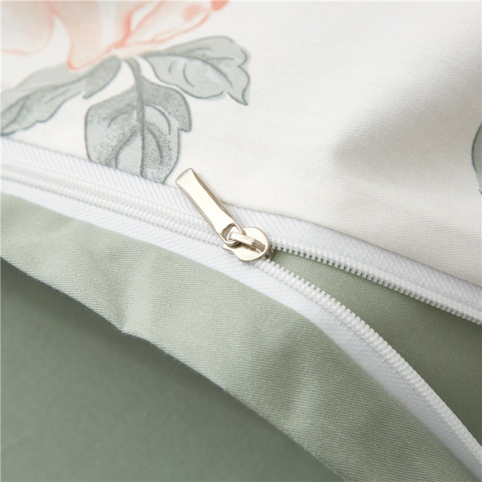 91家纺网 家纺一手货源 找家纺 沐白家居 2023全棉13376全棉印花四件套 红藤曼