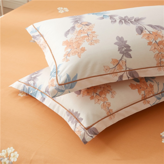 91家纺网 家纺一手货源 找家纺 沐白家居 2023全棉13376全棉印花四件套 晴空