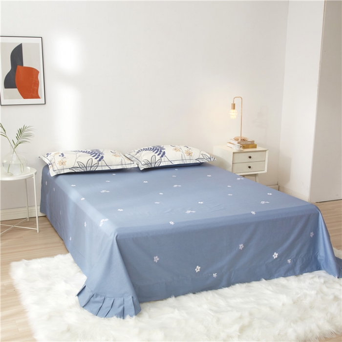 91家纺网 家纺一手货源 找家纺 沐白家居 2023全棉13376全棉印花四件套 晴朗